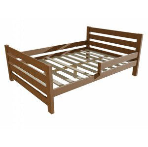 Dětská postel se zábranou VMK011E KIDS (Rozměr: 140 x 200 cm, Barva dřeva: moření dub)