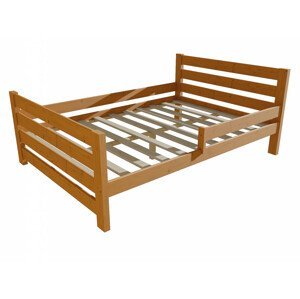 Dětská postel se zábranou VMK011E KIDS (Rozměr: 120 x 200 cm, Barva dřeva: moření olše)