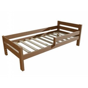 Dětská postel se zábranou VMK012C KIDS (Rozměr: 80 x 170 cm, Barva dřeva: moření dub)