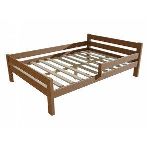 Dětská postel se zábranou VMK012C KIDS (Rozměr: 120 x 200 cm, Barva dřeva: moření dub)