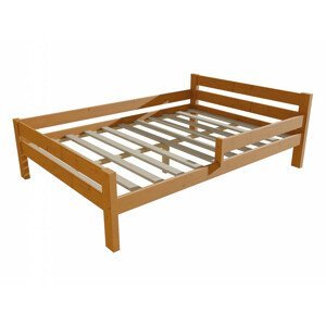 Dětská postel se zábranou VMK012C KIDS (Rozměr: 140 x 200 cm, Barva dřeva: moření olše)