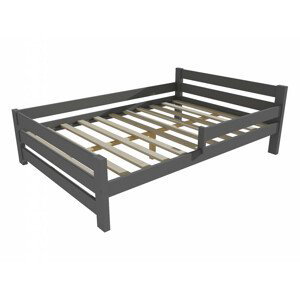 Dětská postel se zábranou VMK012D KIDS (Rozměr: 140 x 200 cm, Barva dřeva: barva šedá)