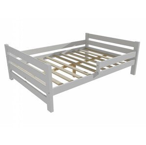 Dětská postel se zábranou VMK012E KIDS (Rozměr: 90 x 190 cm, Barva dřeva: barva bílá)