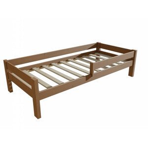 Dětská postel se zábranou VMK013C KIDS (Rozměr: 80 x 180 cm, Barva dřeva: moření dub)