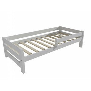 Dětská postel se zábranou VMK013D KIDS (Rozměr: 70 x 160 cm, Barva dřeva: barva bílá)
