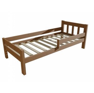 Dětská postel se zábranou VMK015C KIDS (Rozměr: 80 x 170 cm, Barva dřeva: moření dub)