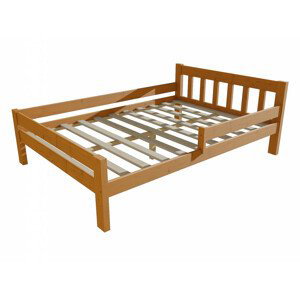 Dětská postel se zábranou VMK015C KIDS (Rozměr: 140 x 200 cm, Barva dřeva: moření olše)