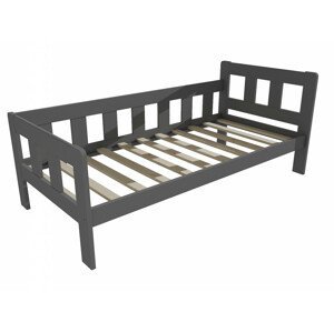 Dětská postel VMK010EB KIDS (Rozměr: 70 x 160 cm, Barva dřeva: barva šedá)