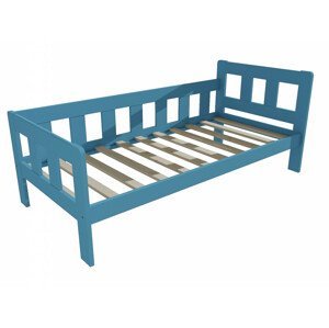 Dětská postel VMK010EB KIDS (Rozměr: 70 x 160 cm, Barva dřeva: barva modrá)