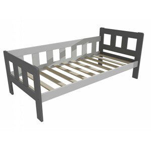Dětská postel VMK010EB KIDS (Rozměr: 80 x 170 cm, Barva dřeva: barva šedá + bílá)