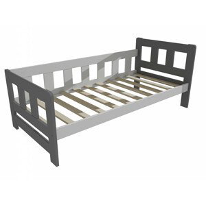 Dětská postel VMK010FB KIDS (Rozměr: 80 x 200 cm, Barva dřeva: barva šedá + bílá)