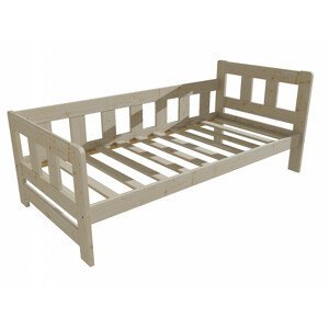 Dětská postel VMK010FB KIDS (Rozměr: 80 x 160 cm, Barva dřeva: surové dřevo)