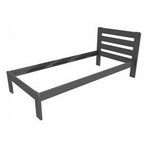 Jednolůžková postel VMK001A (Rozměr: 90 x 200 cm, Barva dřeva: barva šedá)
