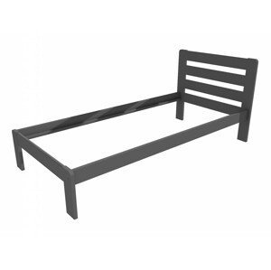 Jednolůžková postel VMK001A (Rozměr: 90 x 200 cm, Barva dřeva: barva šedá)