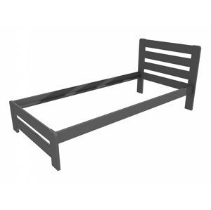 Jednolůžková postel VMK001B (Rozměr: 90 x 200 cm, Barva dřeva: barva šedá)