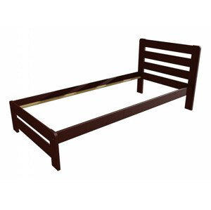 Jednolůžková postel VMK001B (Rozměr: 100 x 200 cm, Barva dřeva: moření ořech)