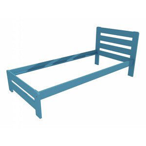 Jednolůžková postel VMK001B (Rozměr: 90 x 200 cm, Barva dřeva: barva modrá)