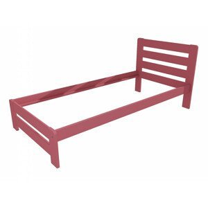 Jednolůžková postel VMK001B (Rozměr: 90 x 200 cm, Barva dřeva: barva růžová)