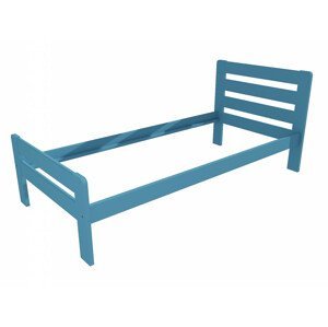 Jednolůžková postel VMK001C (Rozměr: 90 x 200 cm, Barva dřeva: barva modrá)