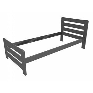 Jednolůžková postel VMK001D (Rozměr: 90 x 200 cm, Barva dřeva: barva šedá)