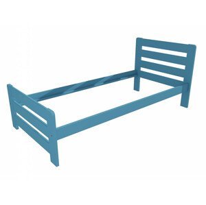 Jednolůžková postel VMK001D (Rozměr: 90 x 200 cm, Barva dřeva: barva modrá)