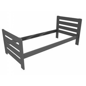 Jednolůžková postel VMK001E (Rozměr: 90 x 200 cm, Barva dřeva: barva šedá)
