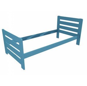 Jednolůžková postel VMK001E (Rozměr: 90 x 200 cm, Barva dřeva: barva modrá)