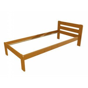 Jednolůžková postel VMK002A (Rozměr: 90 x 200 cm, Barva dřeva: moření olše)