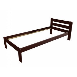 Jednolůžková postel VMK002A (Rozměr: 90 x 200 cm, Barva dřeva: moření ořech)