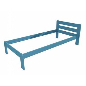 Jednolůžková postel VMK002A (Rozměr: 90 x 200 cm, Barva dřeva: barva modrá)