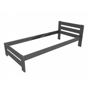 Jednolůžková postel VMK002B (Rozměr: 90 x 200 cm, Barva dřeva: barva šedá)