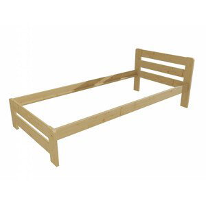 Jednolůžková postel VMK002B (Rozměr: 100 x 200 cm, Barva dřeva: bezbarvý lak)