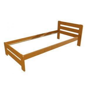 Jednolůžková postel VMK002B (Rozměr: 90 x 200 cm, Barva dřeva: moření olše)
