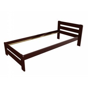 Jednolůžková postel VMK002B (Rozměr: 90 x 200 cm, Barva dřeva: moření ořech)