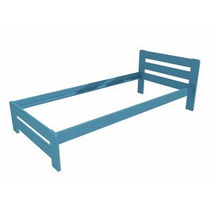 Jednolůžková postel VMK002B (Rozměr: 100 x 200 cm, Barva dřeva: barva modrá)