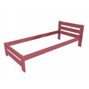 Jednolůžková postel VMK002B (Rozměr: 100 x 200 cm, Barva dřeva: barva růžová)