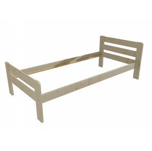 Jednolůžková postel VMK002C (Rozměr: 90 x 200 cm, Barva dřeva: surové dřevo)