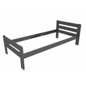 Jednolůžková postel VMK002C (Rozměr: 100 x 200 cm, Barva dřeva: barva šedá)