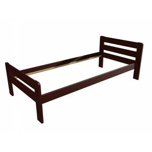 Jednolůžková postel VMK002C (Rozměr: 90 x 200 cm, Barva dřeva: moření ořech)