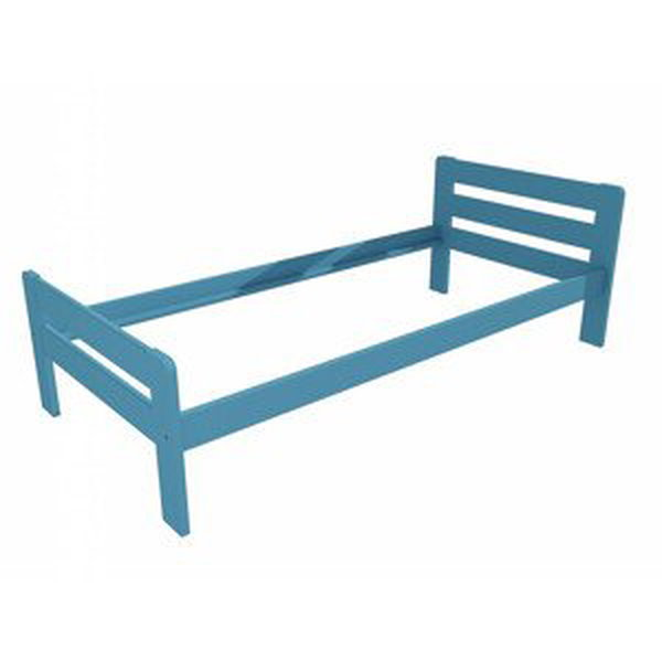 Jednolůžková postel VMK002C (Rozměr: 90 x 200 cm, Barva dřeva: barva modrá)
