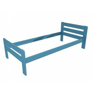 Jednolůžková postel VMK002C (Rozměr: 100 x 200 cm, Barva dřeva: barva modrá)