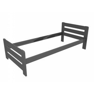 Jednolůžková postel VMK002D (Rozměr: 90 x 200 cm, Barva dřeva: barva šedá)