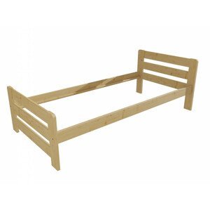 Jednolůžková postel VMK002D (Rozměr: 90 x 200 cm, Barva dřeva: bezbarvý lak)