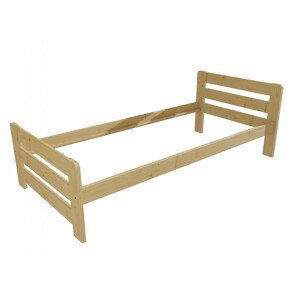 Jednolůžková postel VMK002D (Rozměr: 80 x 200 cm, Barva dřeva: bezbarvý lak)