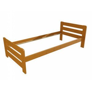 Jednolůžková postel VMK002D (Rozměr: 100 x 200 cm, Barva dřeva: moření olše)