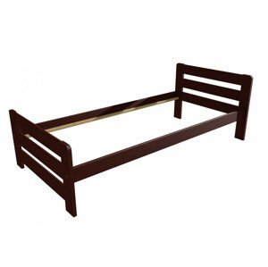 Jednolůžková postel VMK002D (Rozměr: 90 x 200 cm, Barva dřeva: moření ořech)