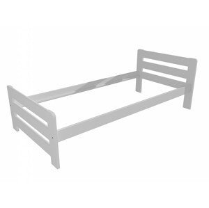 Jednolůžková postel VMK002D (Rozměr: 90 x 200 cm, Barva dřeva: barva bílá)