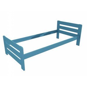 Jednolůžková postel VMK002D (Rozměr: 90 x 200 cm, Barva dřeva: barva modrá)