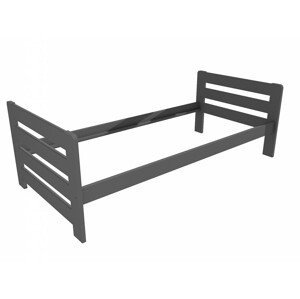 Jednolůžková postel VMK002E (Rozměr: 80 x 200 cm, Barva dřeva: barva šedá)