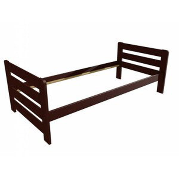 Jednolůžková postel VMK002E (Rozměr: 90 x 200 cm, Barva dřeva: moření ořech)